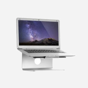 LogiLink AA0104 Support Laptop Aluminium Argent 11" à 17", Rotation 360°, Dimensions 240x235.5x135.5mm, Compatible Notebook 27.9-43.2cm - Miniature 4