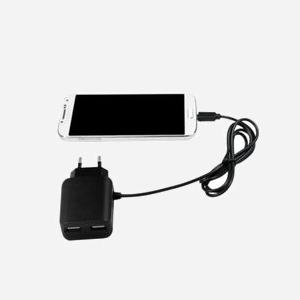 LogiLink PA0157 Chargeur Secteur Universel 2 Ports USB 2.0 5V/2.1A (10.5W) Câble 1m Noir, Protections Surtension et Surintensité, CE/RoHS - Miniature 2