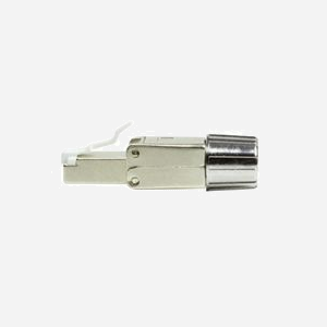LogiLink MP0080 : Connecteur RJ45 CAT.8.1 Terrain, Gris/Acier Inox, AWG 22-24, Diamètre extérieur 8.5mm
