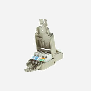 LogiLink MP0080 : Connecteur RJ45 CAT.8.1 Terrain, Gris/Acier Inox, AWG 22-24, Diamètre extérieur 8.5mm - Miniature 2