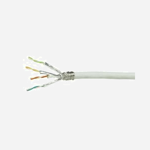 LogiLink CPV0055 : Câble Réseau Cat7 S/FTP (S-STP) 305m Blanc LSZH, 10000 Mbit/s, 600 MHz, Diamètre 6.2mm, Classe Ea