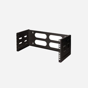 LogiLink W04B40B Équerre de Fixation Rack 19" 4U - Charge Max 12kg - 494x400mm - Montage Mural - Profondeur Montage 23.6 à 40cm - Noir - Miniature 1