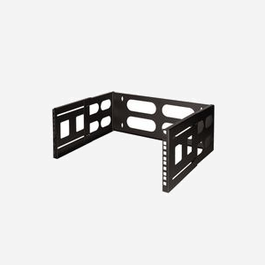 LogiLink W04B40B Équerre de Fixation Rack 19" 4U - Charge Max 12kg - 494x400mm - Montage Mural - Profondeur Montage 23.6 à 40cm - Noir - Miniature 2