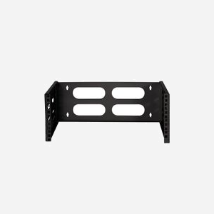 LogiLink W04B40B Équerre de Fixation Rack 19" 4U - Charge Max 12kg - 494x400mm - Montage Mural - Profondeur Montage 23.6 à 40cm - Noir - Miniature 3