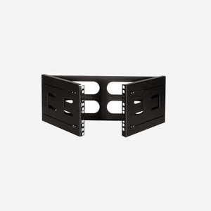 LogiLink W04B40B Équerre de Fixation Rack 19" 4U - Charge Max 12kg - 494x400mm - Montage Mural - Profondeur Montage 23.6 à 40cm - Noir - Miniature 5