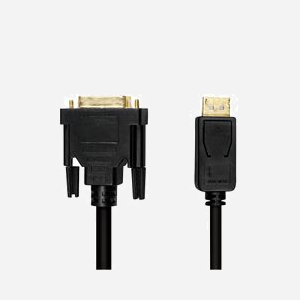 LogiLink CV0130 : Câble Adaptateur Vidéo 1m DisplayPort 1.2 vers DVI-D Mâle/Mâle, Résolution 1920x1080 60Hz, Contacts Plaqué Or, Noir, 7.1g - Miniature 2