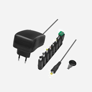LogiLink PA0198 Chargeur Secteur Universel 24W, 1 Port USB 2.0, 3-12V/2A, Câble 1.45m, Noir, Dimensions 50x85x41mm, Entrée 100-240V - Miniature 1