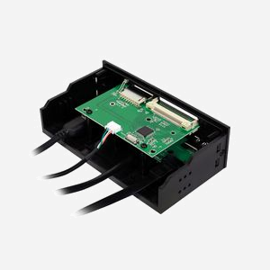 LogiLink UA0341 Lecteur de Cartes Mémoire Interne SATA 5.25" - CF, MS, MicroSD, SD, xD - 4x USB 3.2 Gen 1 - Noir - 148x78x42mm - Miniature 4