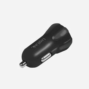 LogiLink PA0203 Chargeur Allume-cigare 12-24V, 2 Ports USB 2.0 5V/2A (10W), Protection Surtension/Courant/Température, Câble 0.3m, Noir - Miniature 3