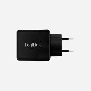 LogiLink PA0210 Chargeur Secteur Universel 2 Ports USB 2.0, 5V/2.4A, 12W, 100-240V, Protections Surcharge/Court-circuit, Noir, 90x28x50mm - Miniature 2