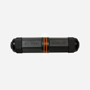LogiLink NP0081 Connecteur 2x RJ45 Noir Nylon Cat6/6e/6a IP67, Longueur 135m, Diamètre 30mm, Résistance 10mΩ, Température -20°C à 68°C, RoHS