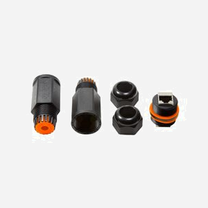 LogiLink NP0081 Connecteur 2x RJ45 Noir Nylon Cat6/6e/6a IP67, Longueur 135m, Diamètre 30mm, Résistance 10mΩ, Température -20°C à 68°C, RoHS - Miniature 3
