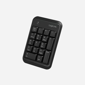 LogiLink ID0201 Clavier Numérique Bluetooth 5.1, 17 touches, Portée 10m, Noir, AAA, Windows/macOS/Linux, 110x150x20mm, 90g