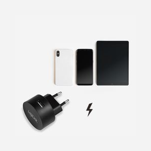 LogiLink PA0217 Chargeur Secteur Universel Noir - USB 2.0, 5V/2.1A (10.5W max), 100-240V, Compatible Intérieur, 45x45x61mm, 40g - Miniature 5