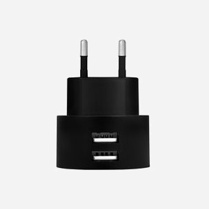 LogiLink PA0218 Chargeur Secteur Universel Noir, 2 Ports USB 2.0, 5V 2.1A (10.5W), Entrée 100-240V, 50/60Hz, Dimensions 45x45x63mm - Miniature 2