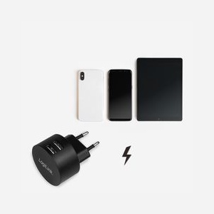 LogiLink PA0218 Chargeur Secteur Universel Noir, 2 Ports USB 2.0, 5V 2.1A (10.5W), Entrée 100-240V, 50/60Hz, Dimensions 45x45x63mm - Miniature 5