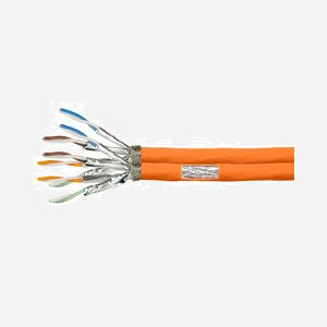 LogiLink CPV0063 : Câble Réseau Cat7 S/FTP 100m Orange, Cuivre sans Oxygène, LSZH, 23/1 AWG, 10 Gigabit Ethernet, 1000MHz, Diamètre 7.5mm