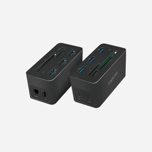 LogiLink UA0370 Station d'accueil USB 3.2 Gen 1 Type-C, 3x USB-A, 2x USB-C, HDMI, Ethernet Gigabit, Lecteur cartes CF/SD/MicroSD, Power Delivery 60W - Miniature 4