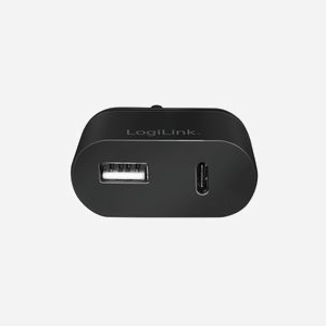 LogiLink PA0256 Chargeur Secteur Universel Noir 2.4A USB-A + USB-C 5V/12W, Câble 1.5m, Protections Surtension/Surintensité/Court-circuit, 230V - Miniature 4