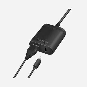 LogiLink PA0256 Chargeur Secteur Universel Noir 2.4A USB-A + USB-C 5V/12W, Câble 1.5m, Protections Surtension/Surintensité/Court-circuit, 230V - Miniature 5