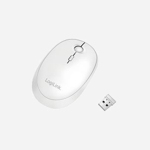 LogiLink ID0205 Souris Ambidextre RF sans fil + Bluetooth 1600 DPI, 2.4 GHz, Portée 10m, Compatible Windows/macOS/Android/iOS