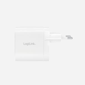 LogiLink PA0282 Chargeur Secteur 40W GaN, 1x USB-C & 1x USB 3.2 Gen 1, Charge Rapide, 5V/3A, 9V/2.22A, 12V/1.67A, Protections Multiples, Blanc - Miniature 2