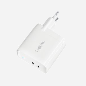 LogiLink PA0282 Chargeur Secteur 40W GaN, 1x USB-C & 1x USB 3.2 Gen 1, Charge Rapide, 5V/3A, 9V/2.22A, 12V/1.67A, Protections Multiples, Blanc - Miniature 3