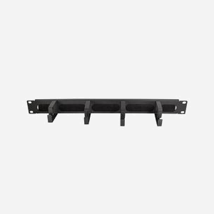 LogiLink OR106B Panneau de Gestion de Câbles Rack 1U Acier Noir, largeur 80mm, profondeur 4825mm, hauteur 44mm, poids 420g, livré à l'unité - Miniature 2
