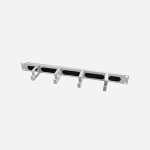 LogiLink OR106G Panneau de gestion de câbles rack 1U Acier gris clair 80x4825x44mm, pour rack serveur, gestion des câbles, profondeur 4825 mm - Miniature 1
