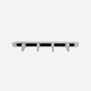 LogiLink OR106G Panneau de gestion de câbles rack 1U Acier gris clair 80x4825x44mm, pour rack serveur, gestion des câbles, profondeur 4825 mm - Miniature 2
