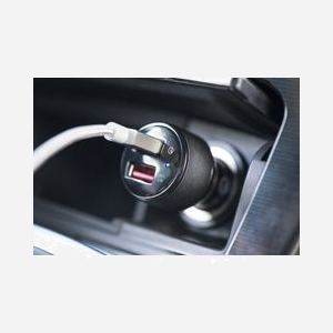 Ednet 84103 Chargeur Auto Allume-cigare Quick Charge™ 3.0 Dual USB (2.4A + 3A) 12-24V Noir/Gris avec protections surtension, surchauffe et court-circuit - Miniature 2