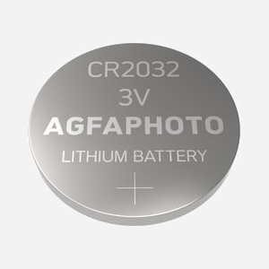 AgfaPhoto 150-803203 Pile Lithium CR2032 3V Usage Unique, Pack de 5, Diamètre 20mm, Hauteur 3.2mm, Température Opération -15°C à 55°C - Miniature 1