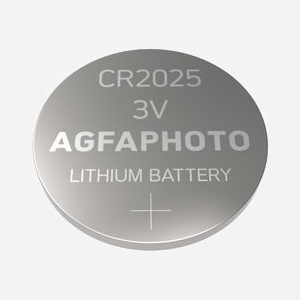 AgfaPhoto Pile Lithium CR2025 3V Usage Unique - Dimensions 20mm x 2.5mm, Température Opérationnelle -15°C à 55°C, Conditionnement Blister