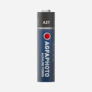 AgfaPhoto Batterie Alcaline A27 12V, Pile Unique, Dimensions 8x28.2mm, Température d'Opération -15°C à 55°C, Conditionnement Blister