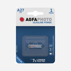 AgfaPhoto Batterie Alcaline A27 12V, Pile Unique, Dimensions 8x28.2mm, Température d'Opération -15°C à 55°C, Conditionnement Blister - Miniature 2