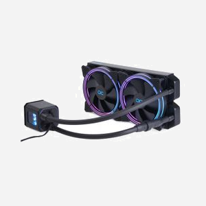 Alphacool 11729 : Système Refroidissement Liquide CPU All-in-One 140mm, Radiateur Cuivre 144x314x30mm, PWM 600-1500 RPM, Compatible Intel/AMD - Miniature 2