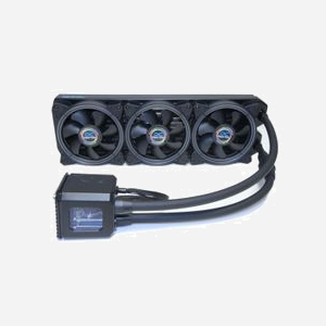 Alphacool Eisbaer Aurora 360 - Refroidisseur liquide CPU All-in-One, Radiateur cuivre 397mm, 3 ventilateurs 120mm PWM, 800-2000 tr/min, Noir - Miniature 3