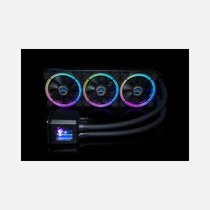 Alphacool Eisbaer Aurora 360 - Refroidisseur liquide CPU All-in-One, Radiateur cuivre 397mm, 3 ventilateurs 120mm PWM, 800-2000 tr/min, Noir - Miniature 4