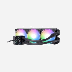 Alphacool Eisbaer Pro Aurora 360 Refroidisseur Liquide AIO CPU - 3x120mm - 2500tr/min - 119,8 m³/h - Noir/Blanc - Socket sWRX8, AM4, TR4, SP3, LGA 20XX/3647 - Miniature 1