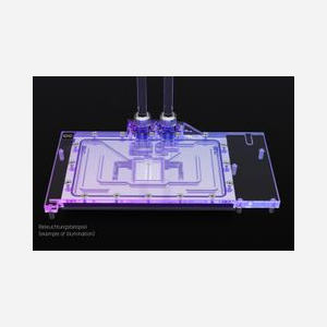 Alphacool Eisblock Aurora Refroidisseur Eau + Plaque Arrière, Acrylique/Alu/Cuivre, ARGB 5V (Connecteur 3-Pin JST), Filetage 1/4", RTX 4080 Gaming/Suprim - Miniature 2