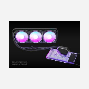 Alphacool Eiswolf 2 AIO Refroidisseur liquide GPU RTX 4080 FE, radiateur cuivre 395mm, 3x120mm, 0-2500tr/min, 119.8m³/h, éclairage aRGB - Miniature 4