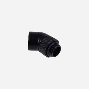 Alphacool 17246 : Raccord orientable 45° Noir, Filetage G 1/4", Connectique Mâle/Femelle, Dimensions 18.5x35x18.5mm, Poids 100g