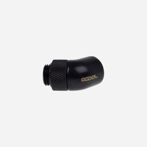 Alphacool 17246 : Raccord orientable 45° Noir, Filetage G 1/4", Connectique Mâle/Femelle, Dimensions 18.5x35x18.5mm, Poids 100g - Miniature 2