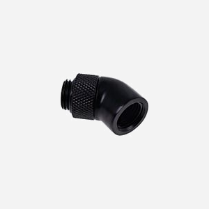 Alphacool 17246 : Raccord orientable 45° Noir, Filetage G 1/4", Connectique Mâle/Femelle, Dimensions 18.5x35x18.5mm, Poids 100g - Miniature 3