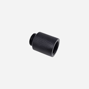 Alphacool 17256 : Raccord laiton noir 18x18x20mm pour système de refroidissement liquide, poids 100g. - Miniature 3