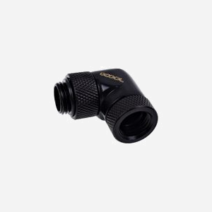 Alphacool Raccord 17260 Laiton Noir Filetage 1/4" Dimensions 18x31.5x32.5mm pour Système de Refroidissement Liquide - 1 Pièce - Miniature 1
