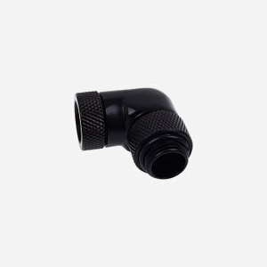 Alphacool Raccord 17260 Laiton Noir Filetage 1/4" Dimensions 18x31.5x32.5mm pour Système de Refroidissement Liquide - 1 Pièce - Miniature 2