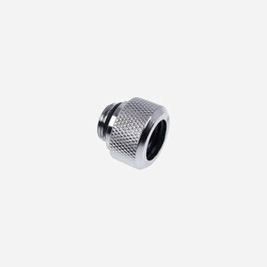 Alphacool 17263 Connecteur Nickel/Argent G1/4" Mâle/Femelle, Diamètre 2.1cm, Hauteur 16mm, 100g - Pièce pour Système de Refroidissement PC