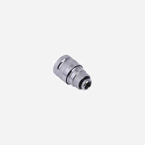 Alphacool Raccord 17439 Laiton Argent - Filetage 1/4" - Dimensions 32 x 86 x 32 mm - Pour Système Refroidissement Liquide