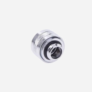 Alphacool Raccord 17470 Laiton Chrome Filetage 1/4" pour Système de Refroidissement PC, Hauteur 20mm, Poids 23g - Miniature 2